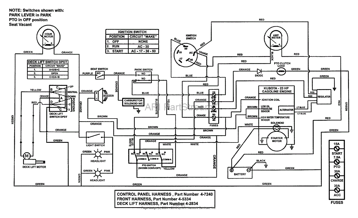 kubota zd326 wiring schematic