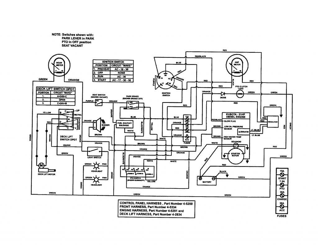 kubota zd326 wiring schematic